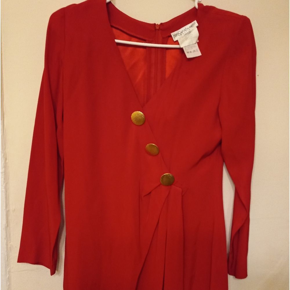 Vintage Yves Saint Laurent,size 8,color red..